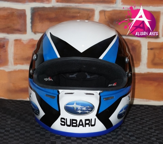 Custom painted WRX Subaru Helmet