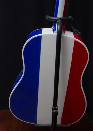airbrushed stars and stripes guitar