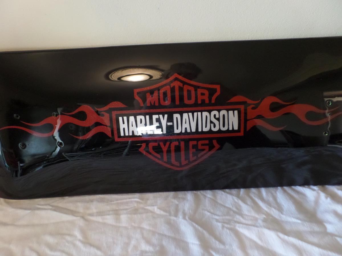 Custom painted Harley Davidson skateboard.