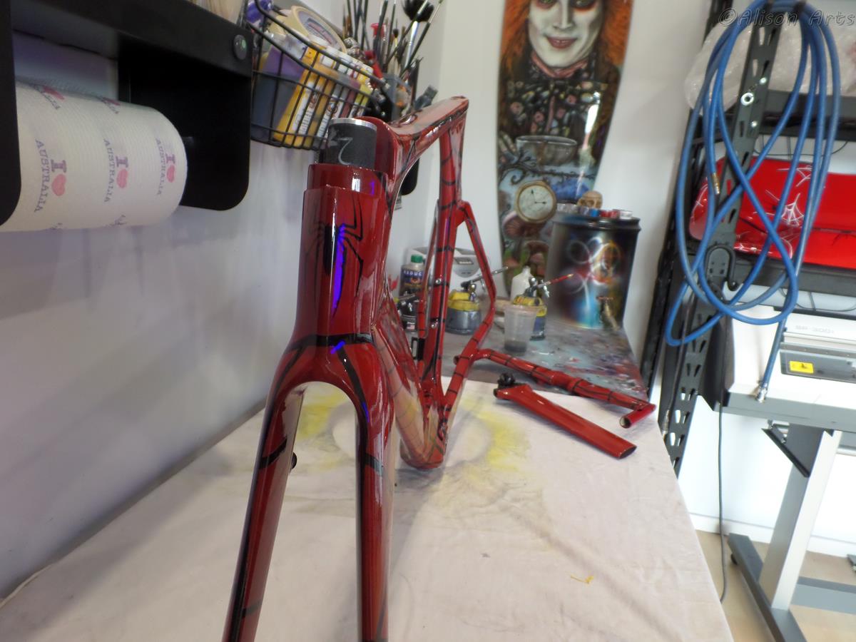 Spiderman custom painted Bicycle