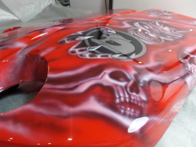 custom airbrushed holden engine covers