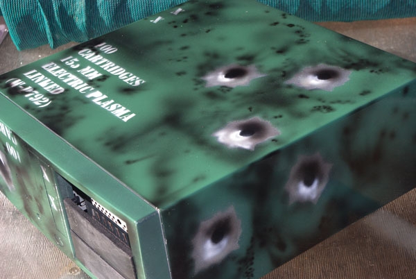 Ammo box themed PC case side view