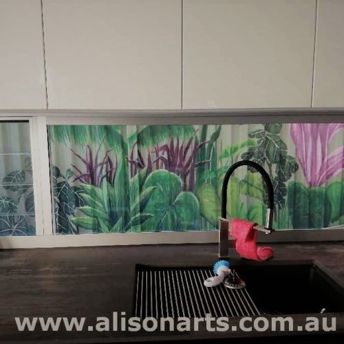 custom painted mural fence airbrushed