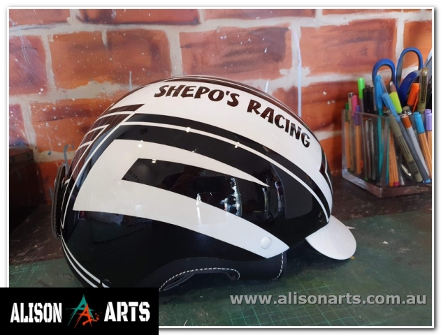 custom trotting harness racing drivers helmet